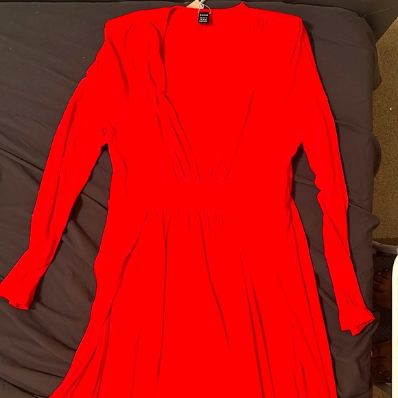 Red/XL/Maxi Dress/Double-Split/Extended V-Neck/New with tag - Picture 1 of 4